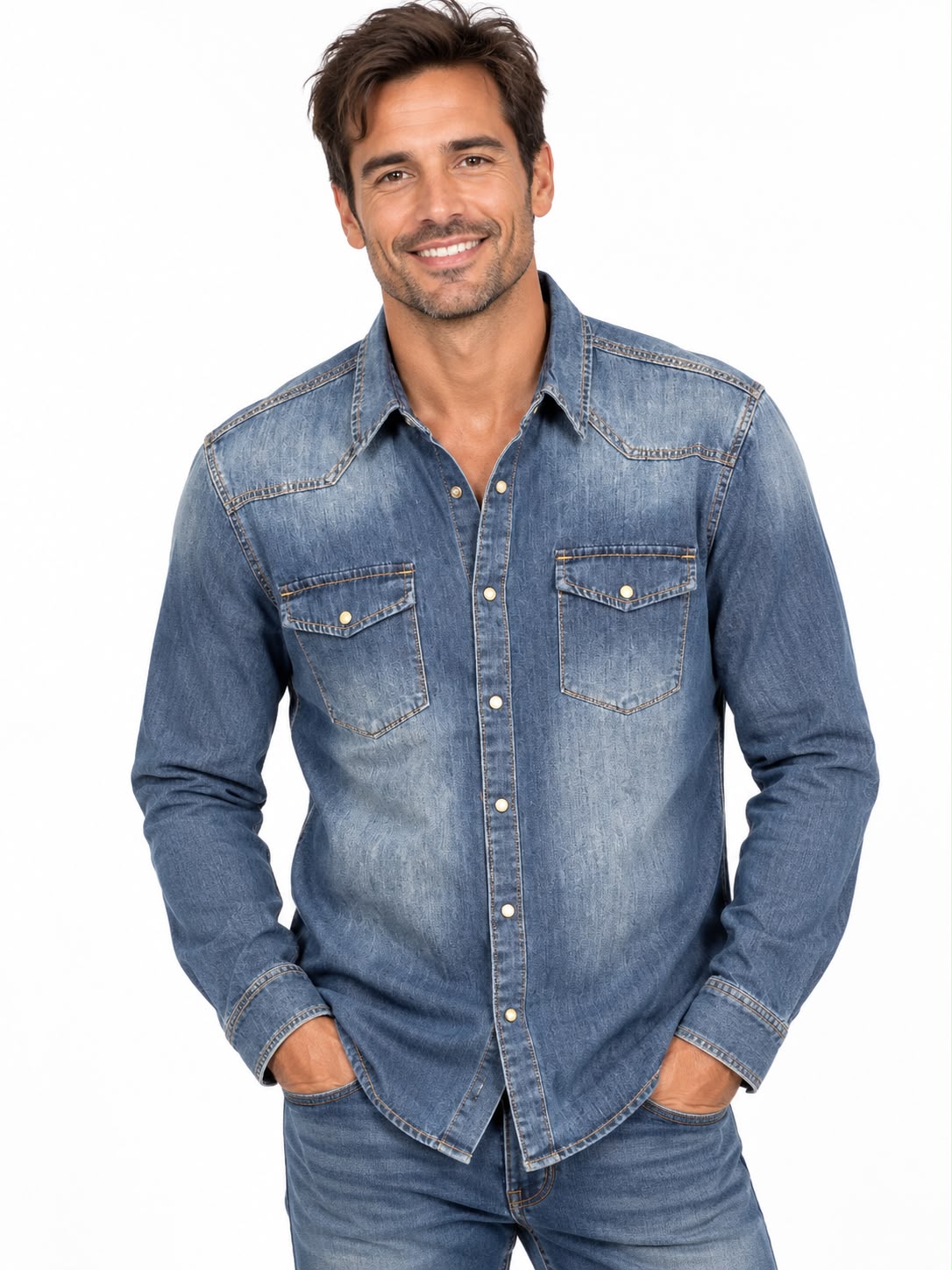 Camisa Vaquera Hombre Gianni Lupo