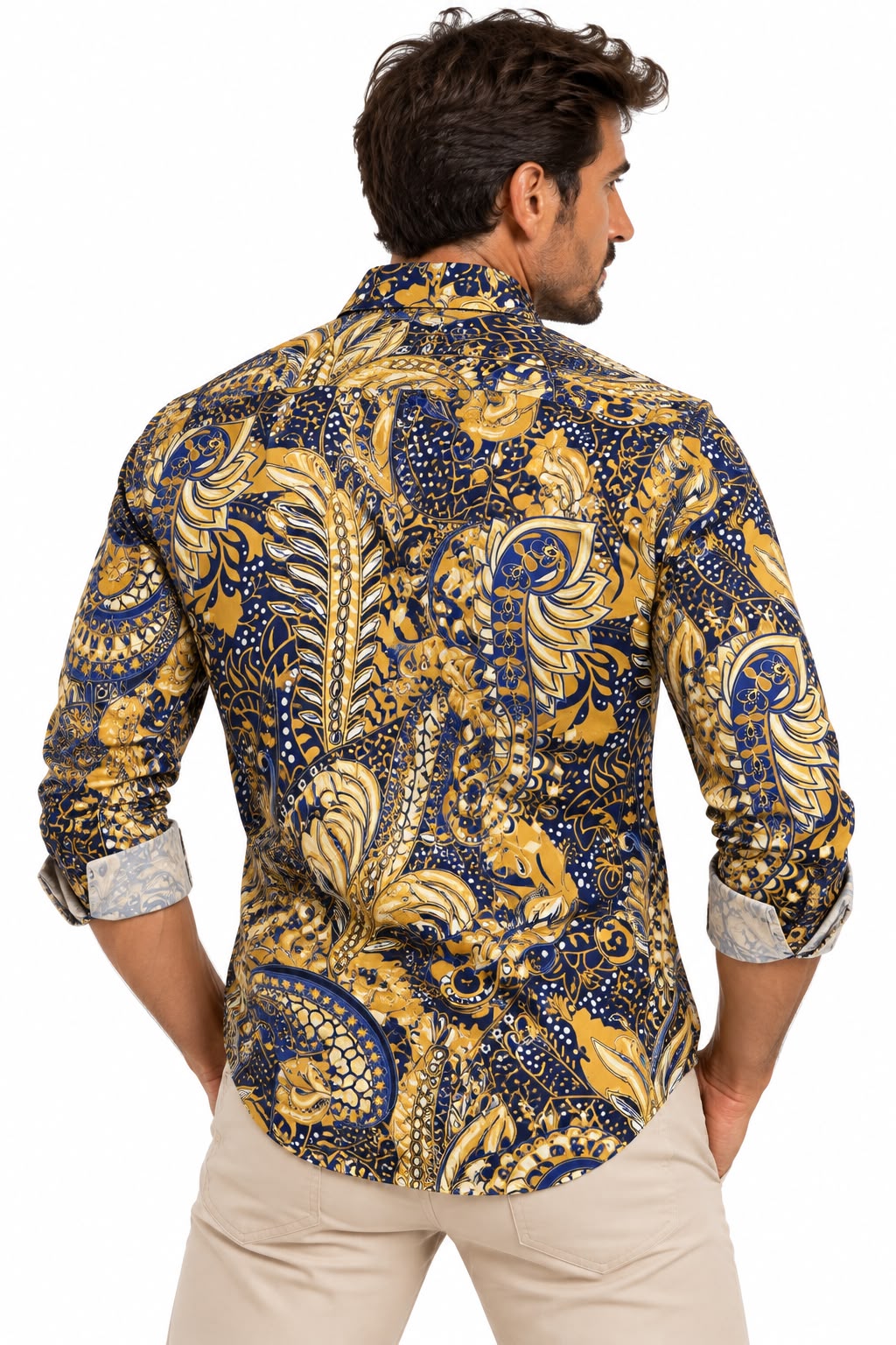 Camisa Estampada Monttesco picaso - 100% Algodón