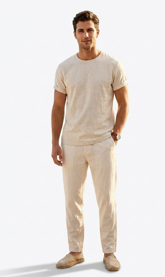 Pantalón de lino Indicode intrope