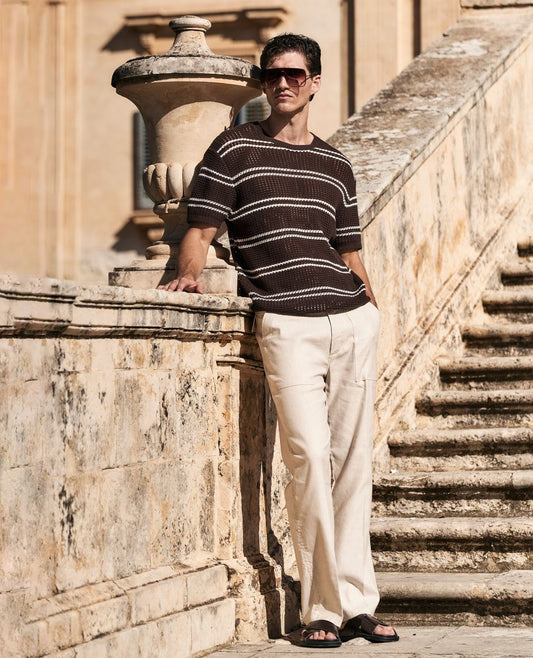 Camiseta Gianni Lupo punto rayas