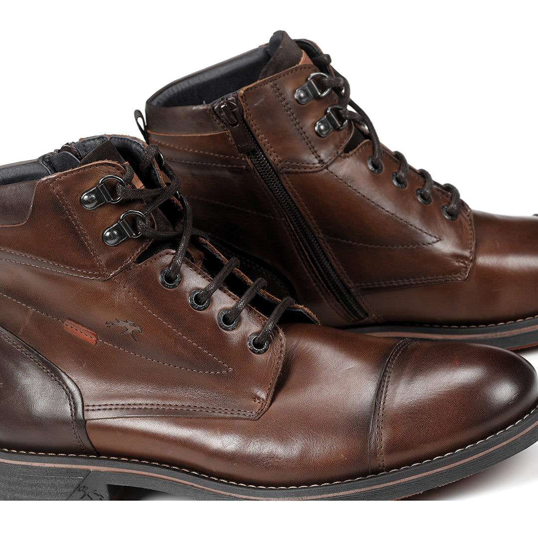 Bota de piel Habana camel