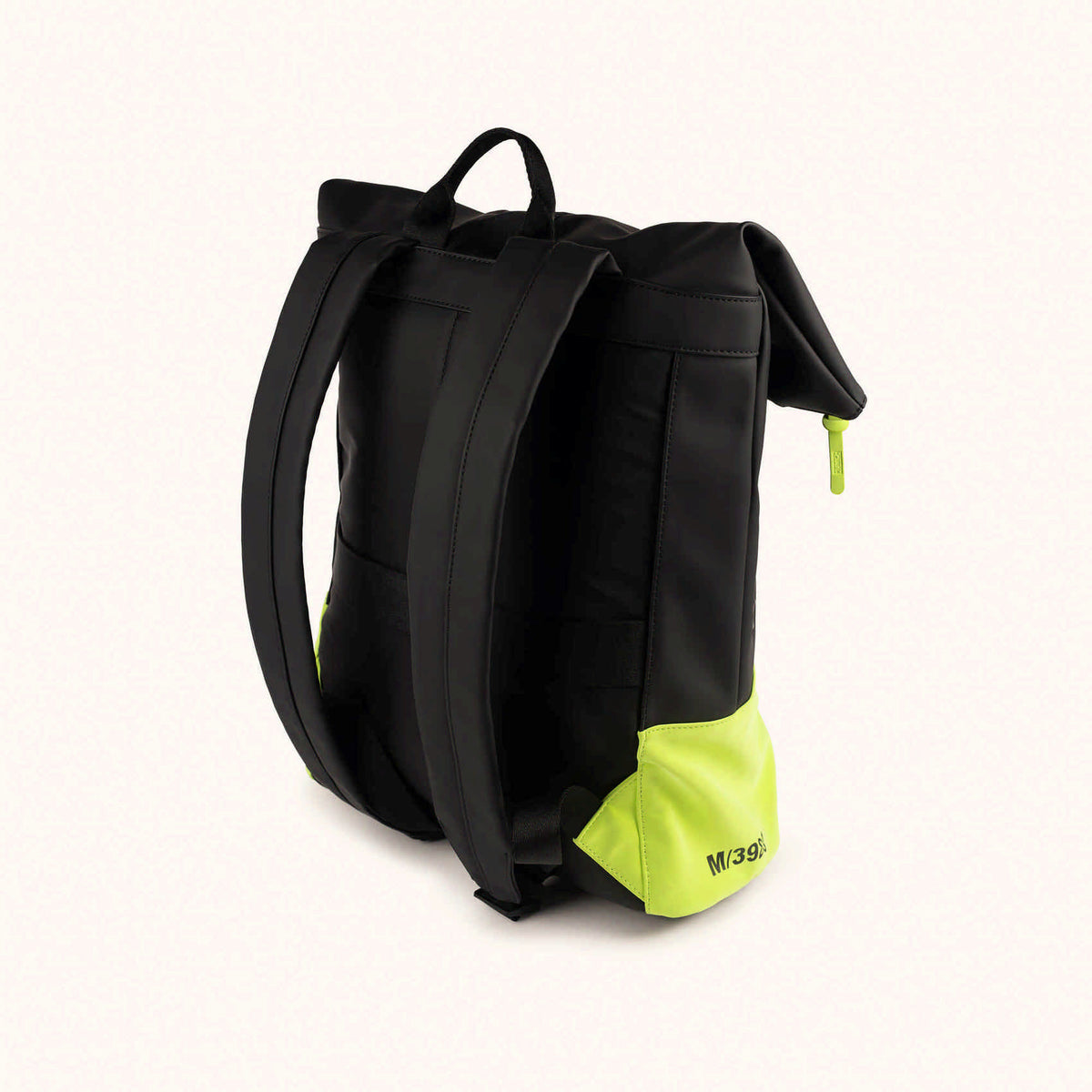Mochila Urbana Impermeable Ergónoma con Acolchado Trasero CITY BACKPACK LIME/BLUE