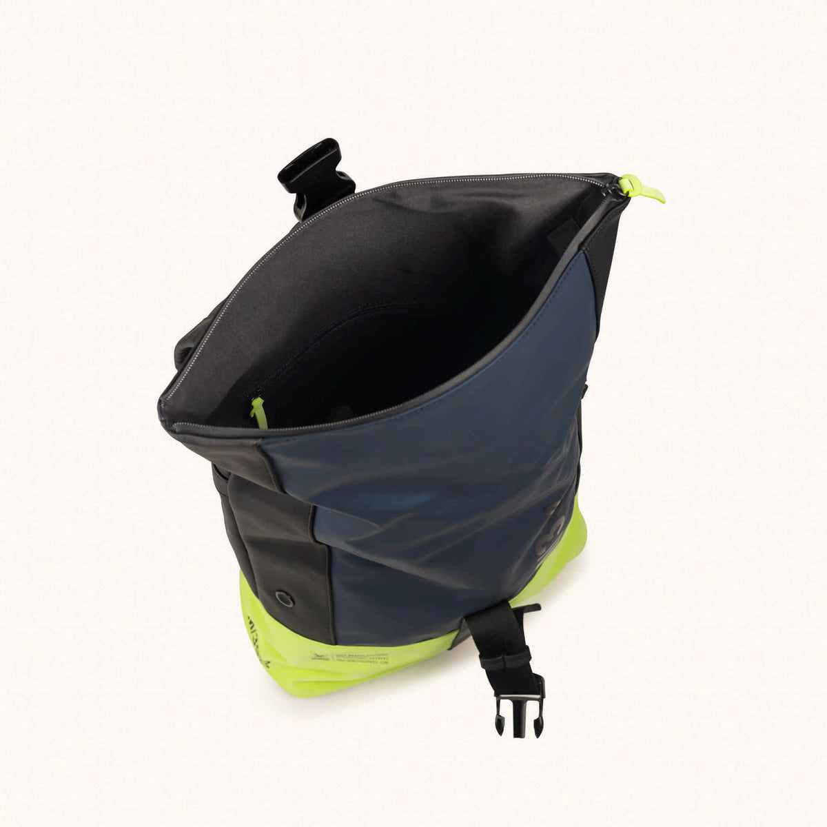 Mochila Urbana Impermeable Ergónoma con Acolchado Trasero CITY BACKPACK LIME/BLUE