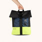 Mochila Urbana Impermeable Ergónoma con Acolchado Trasero CITY BACKPACK LIME/BLUE