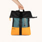 Mochila Urbana Impermeable Ergónoma con Acolchado Trasero CITY BACKPACK ORANGE/GREE
