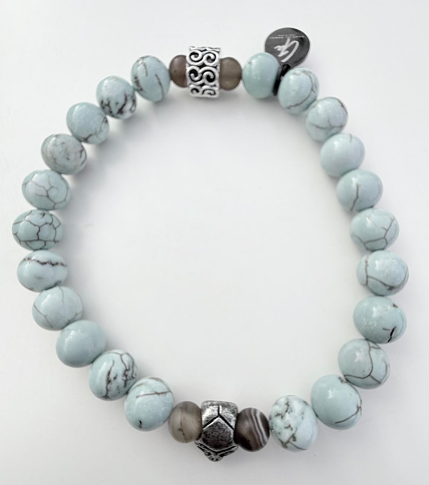 Pulsera gamadeinibiza celeste skull