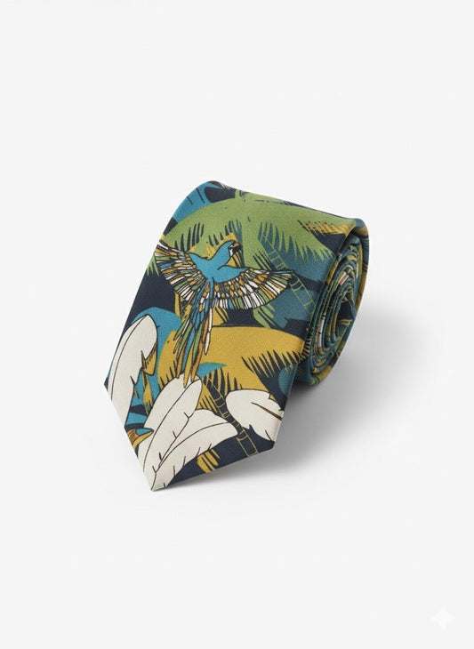 Corbata loro verde
