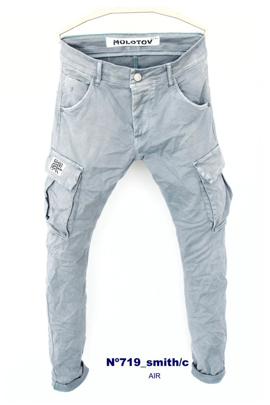 Pantalón cargo MOLOTOV blue light