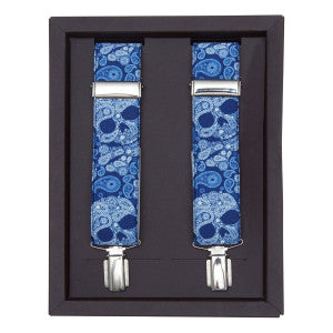 Tirantes calaveras azul