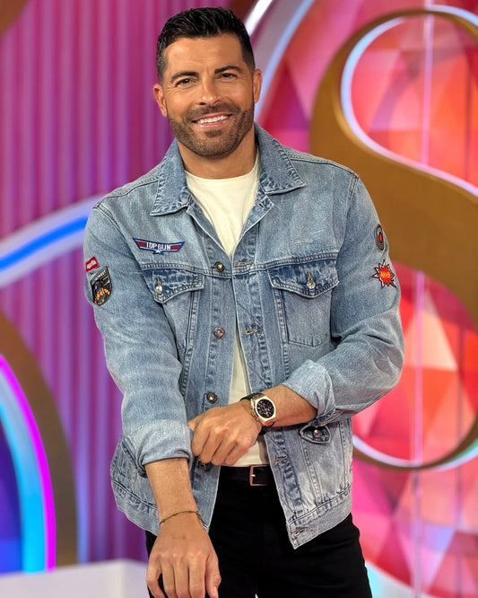 cazadora con parches,cazadora vintage,cazadora presentadores de tv,cazadora vaquera de hombre