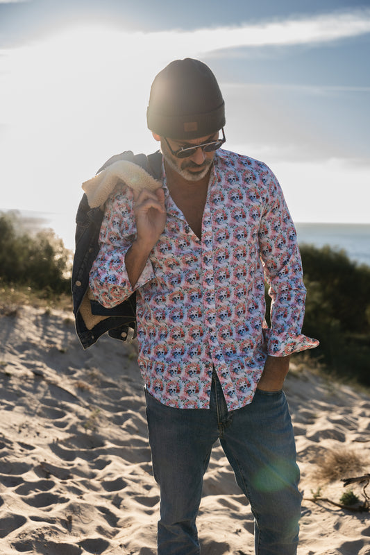 Camisa Montesco calavera blanca - INDOMITO108