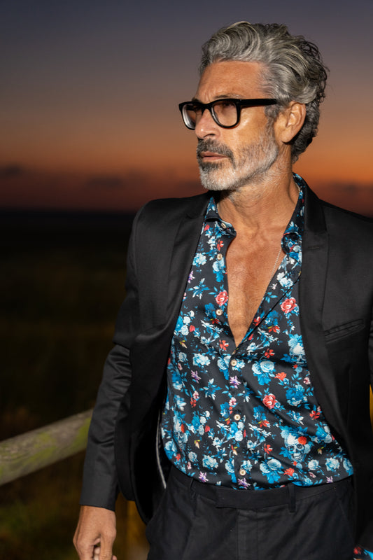 Camisa estampada Monttesco skull virtual