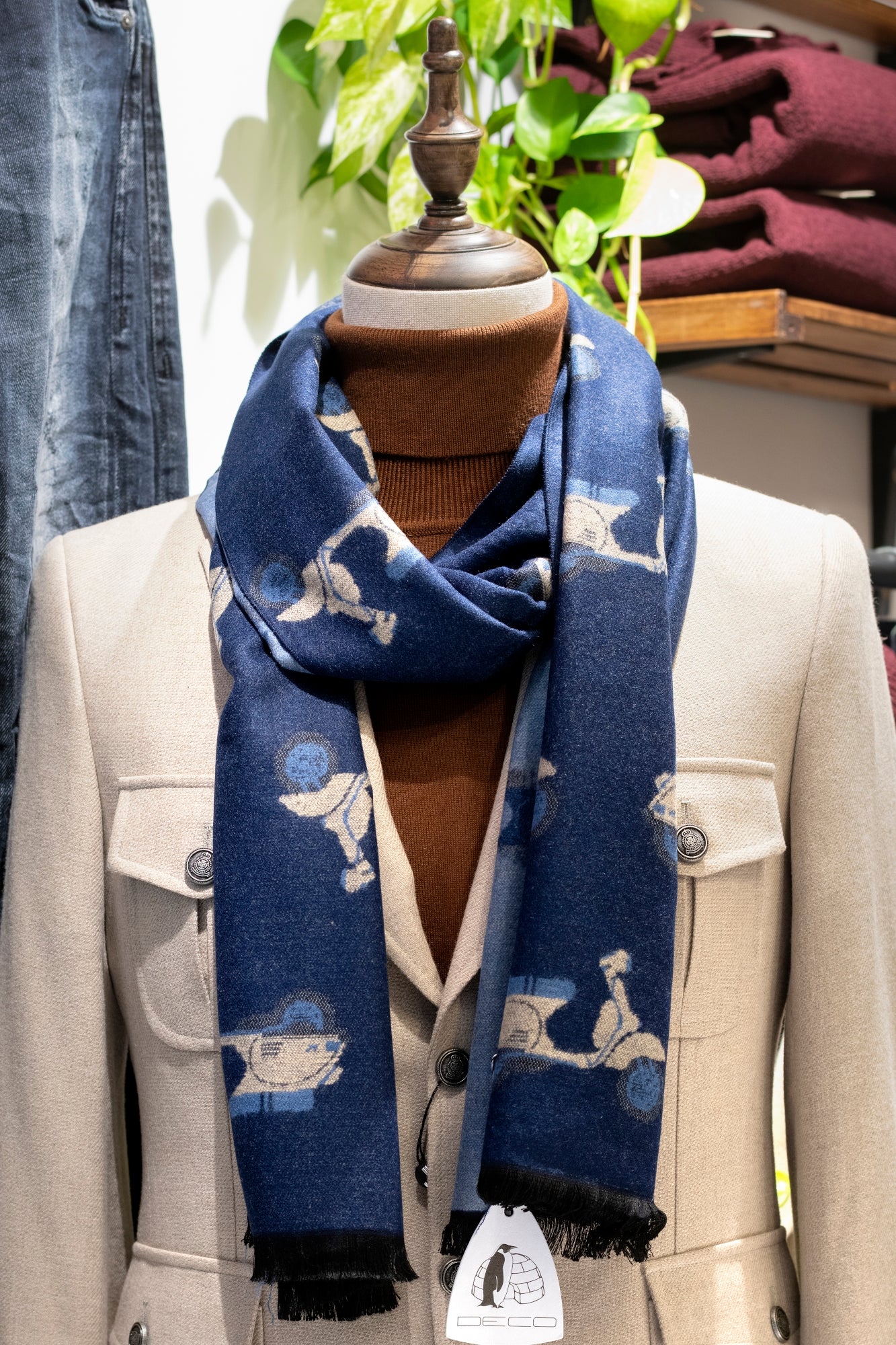 fular vespa,fulares originales,fular moto,fular viscosa, fular azul para hombre