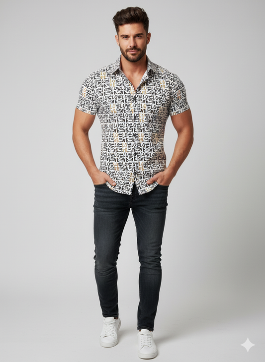 Camisa manga corta Virtual 1856 Love