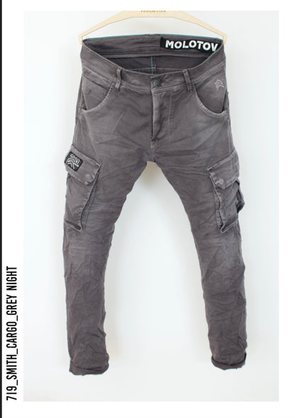 Pantalón cargo MOLOTOV cargo grey night