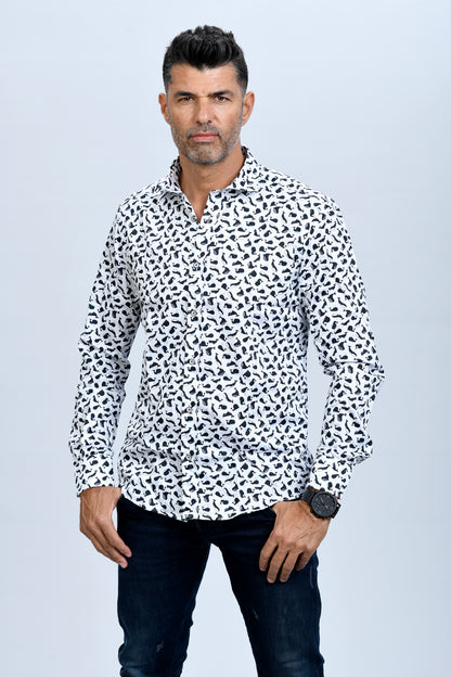 Camisa ballenas, camisas estampadas, camisas originales,camisa monttesco