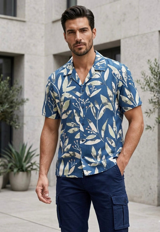 Camisa hojas V&L