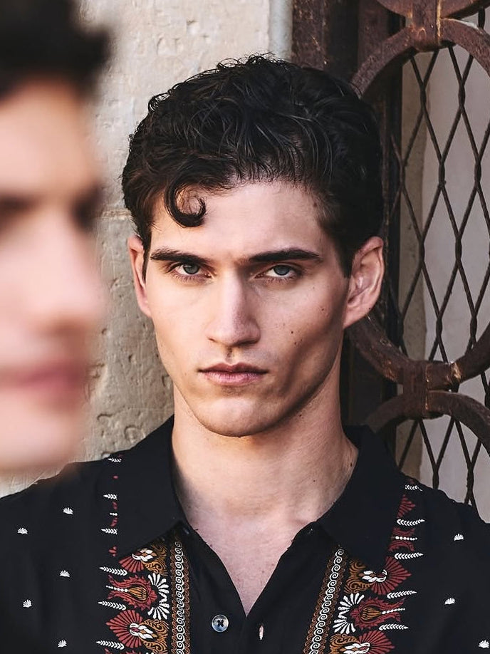 Camisa manga corta Gianni etnic