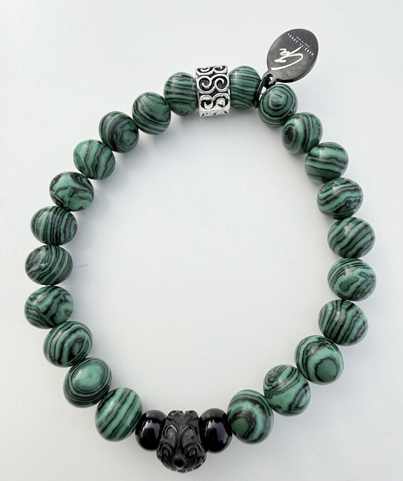 Pulsera gamadeinibiza green skull