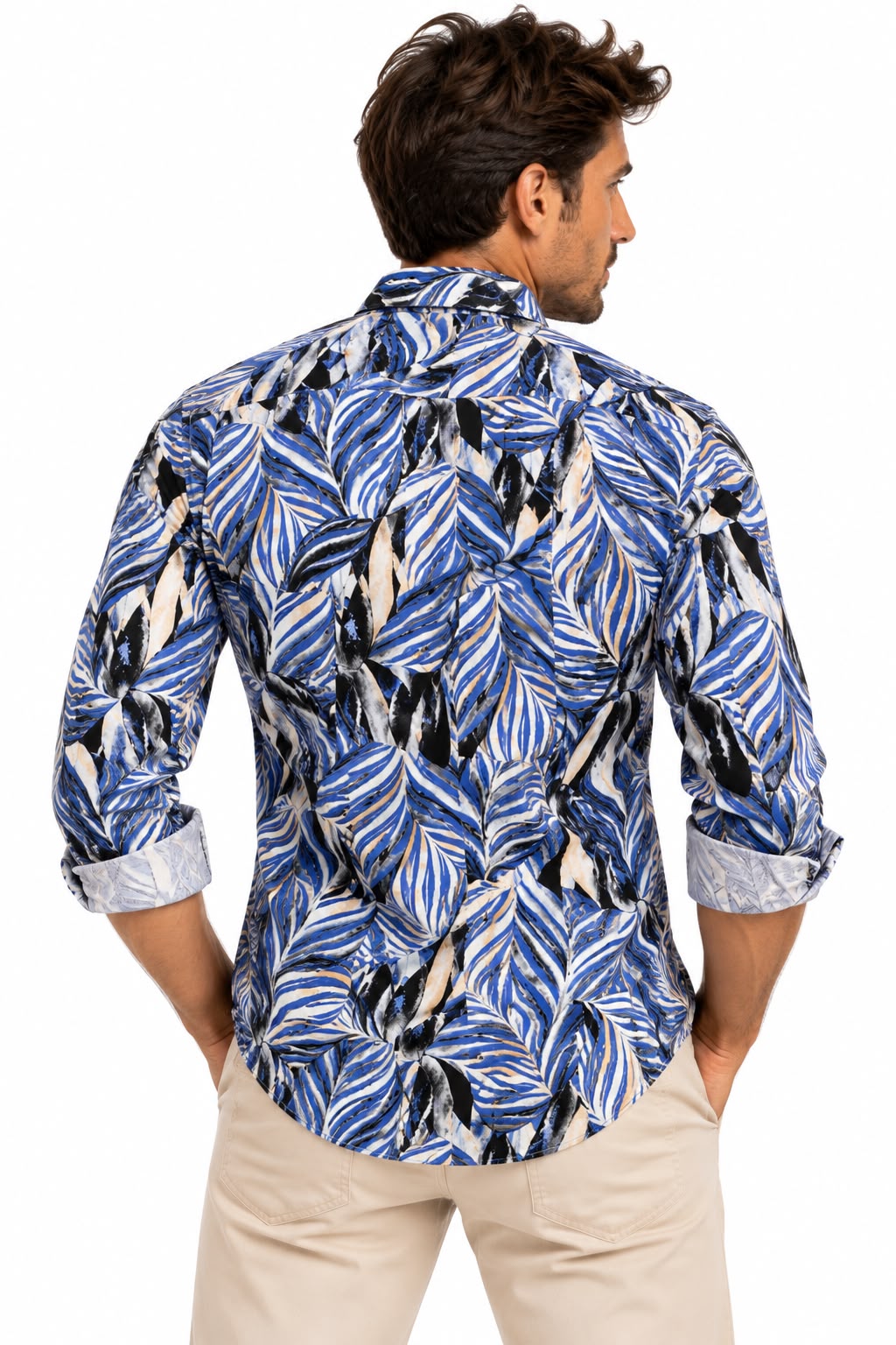 Camisa Estampada Monttesco flora - 100% Algodón