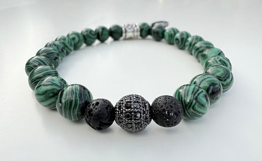 Pulsera gamadeinibiza verde esmeralda