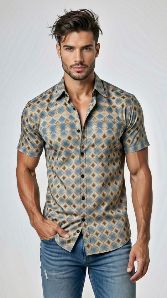 Camisa manga corta Virtual vintage
