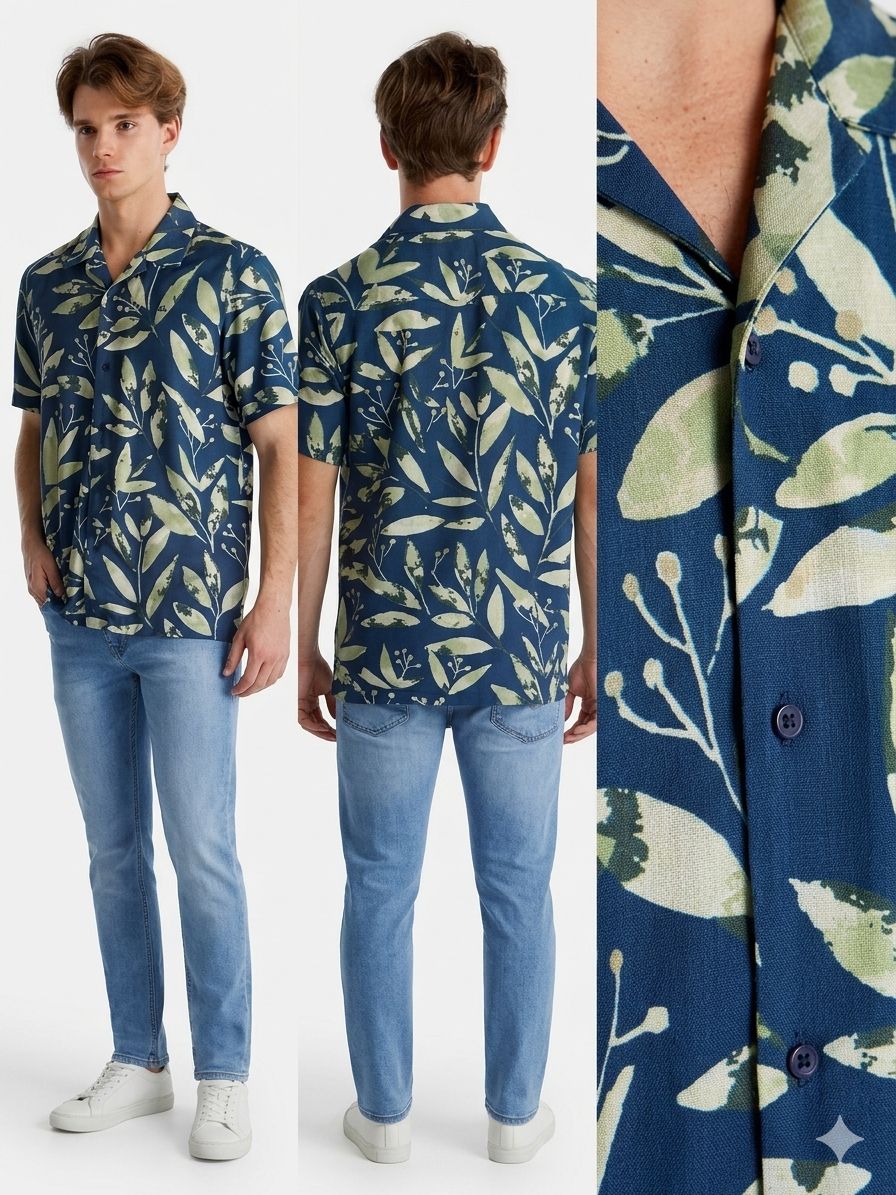 Camisa hojas V&L