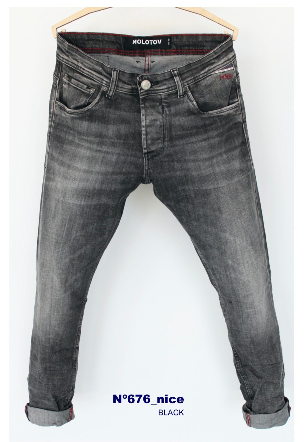Pantalón tejano MOLOTOV nice black. Made in Spain