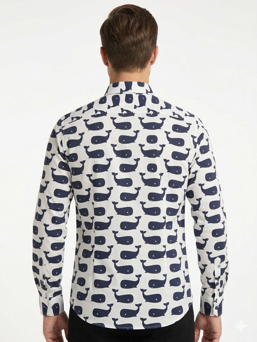 Camisa Estampada Whale Monttesco