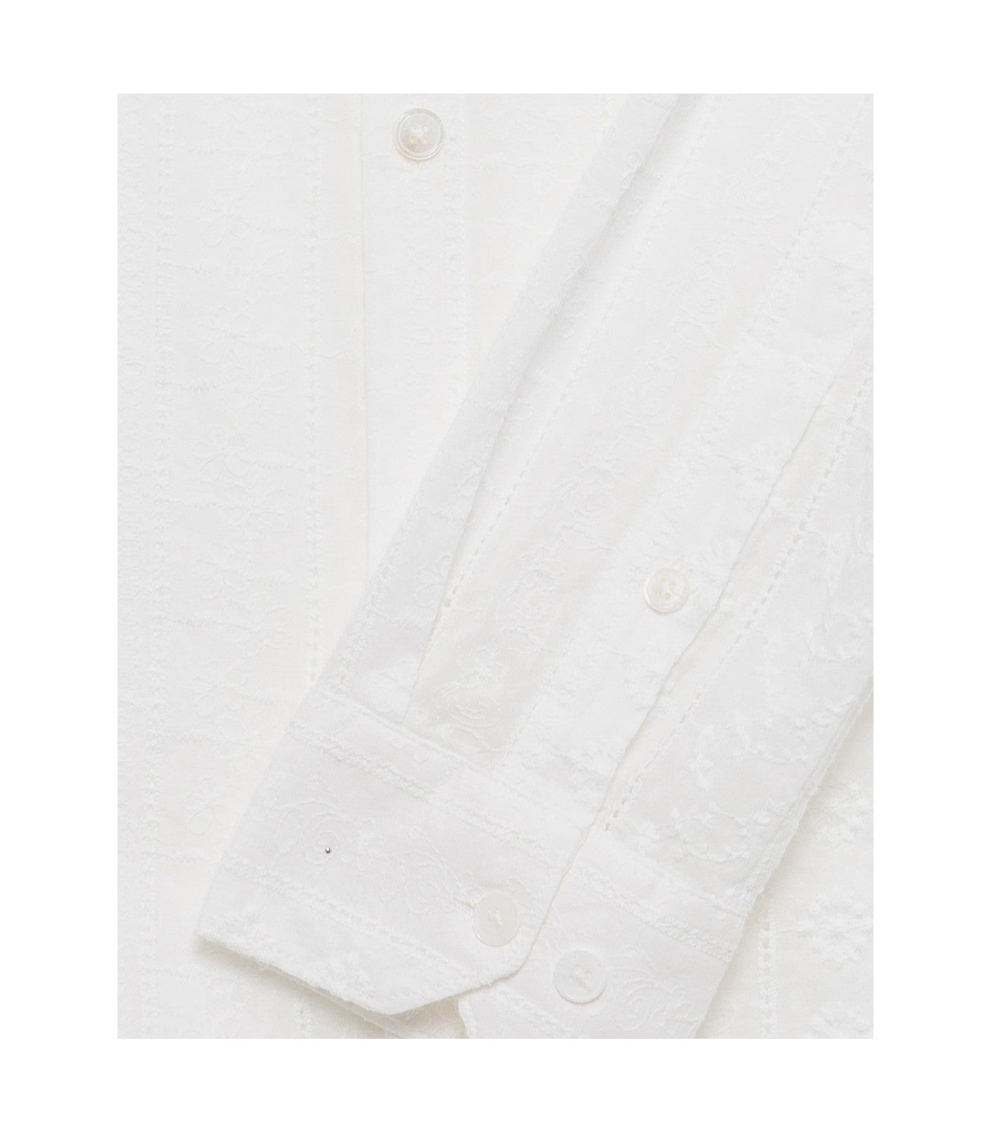 Camisa blanca tejido bordado Gianni Lupo