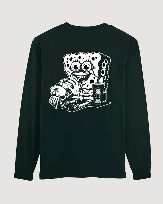 Camiseta manga larga negra Loco Monkey