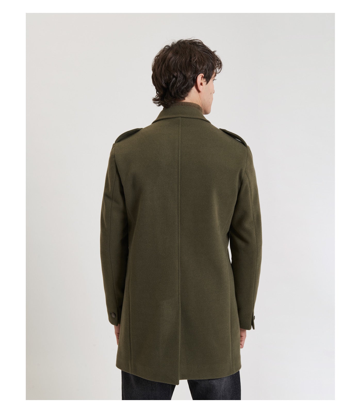 Abrigo largo estilo militar gianni