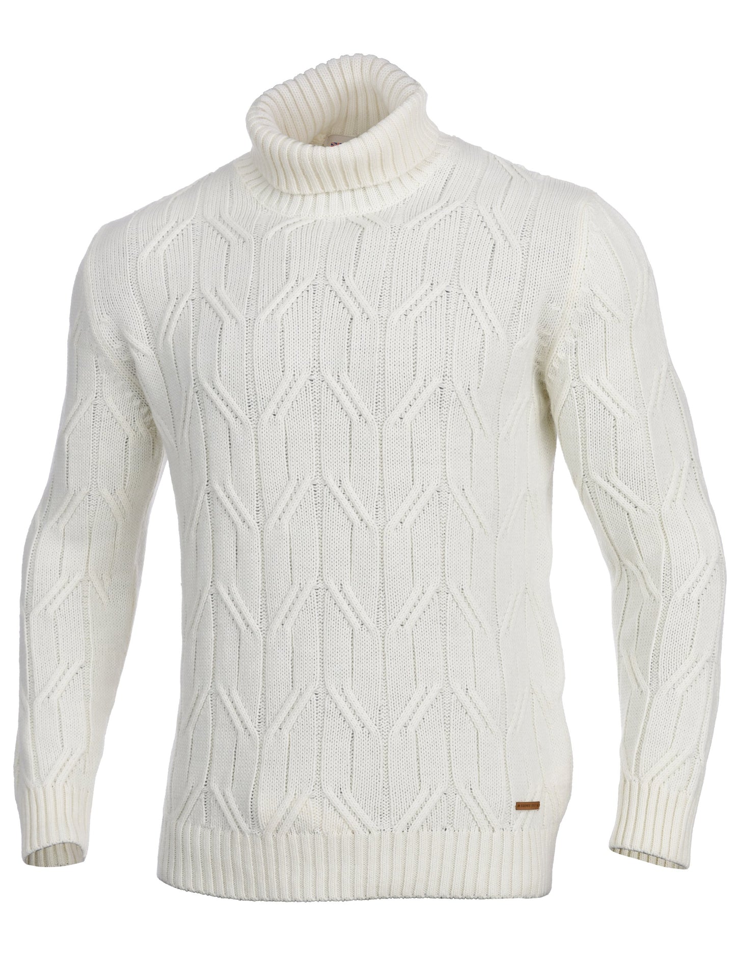 Jersey cuello CISNE de LANA made in Spain brownjury