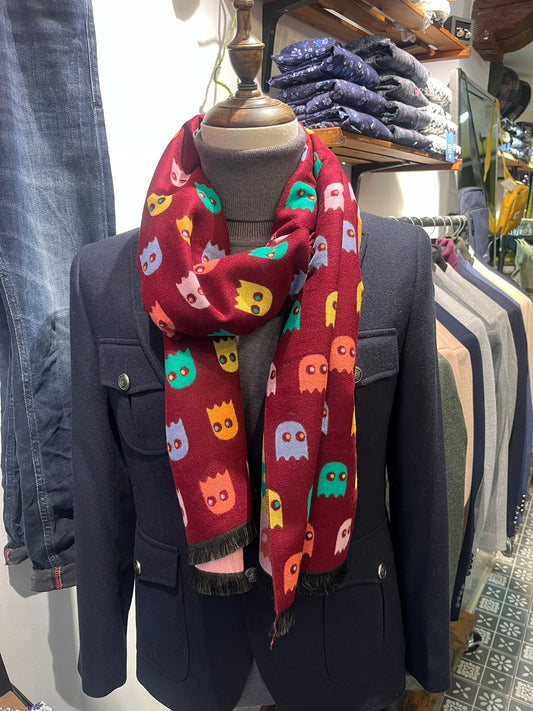 Fular pac man burdeos