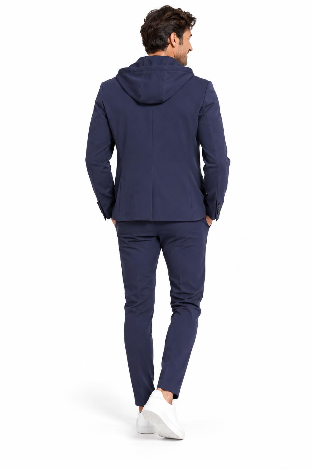 Traje Técnico Slim Fit con Capucha Desmontable