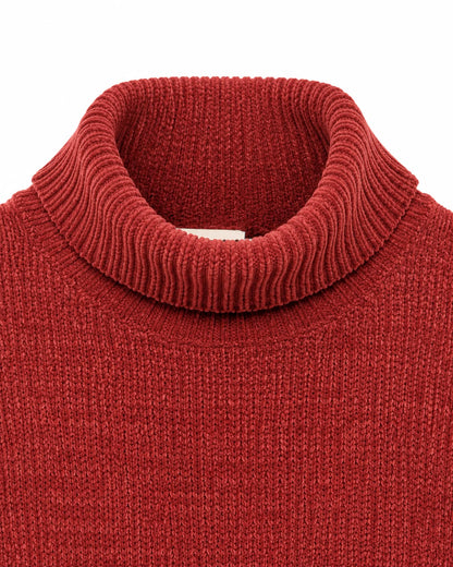 Jersey de Cuello Alto Gianni Lupo en Rojo Teja