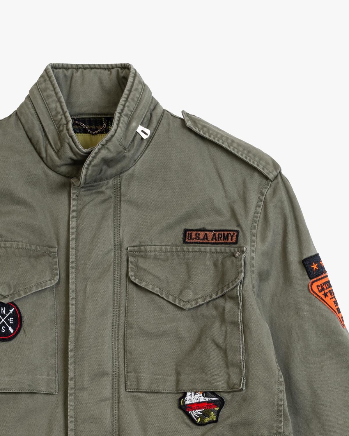 Parka militar gianni con parches