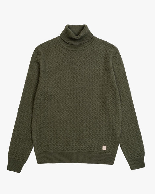 Jersey cuello vuelto kaki gianni