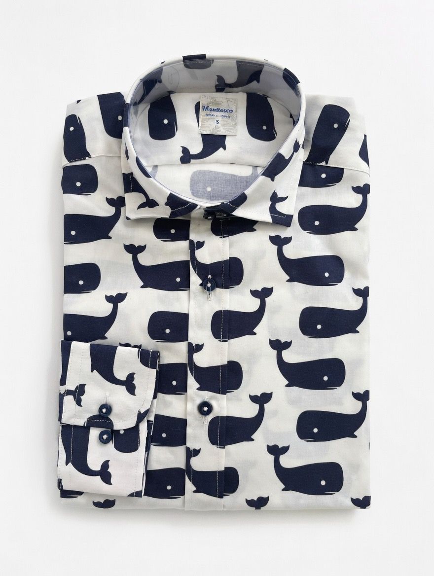Camisa Estampada Whale Monttesco