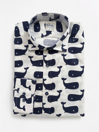 Camisa Estampada Whale Monttesco