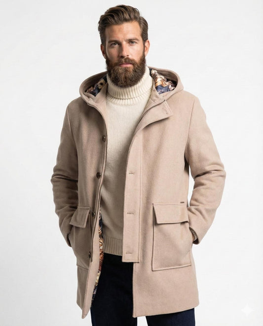 Abrigo con capucha gianni