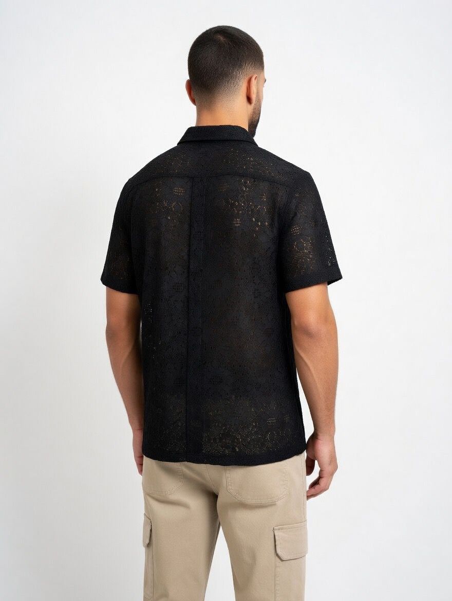 Camisa manga corta Gianni black