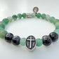 Pulsera gamadeinibiza cruz verde