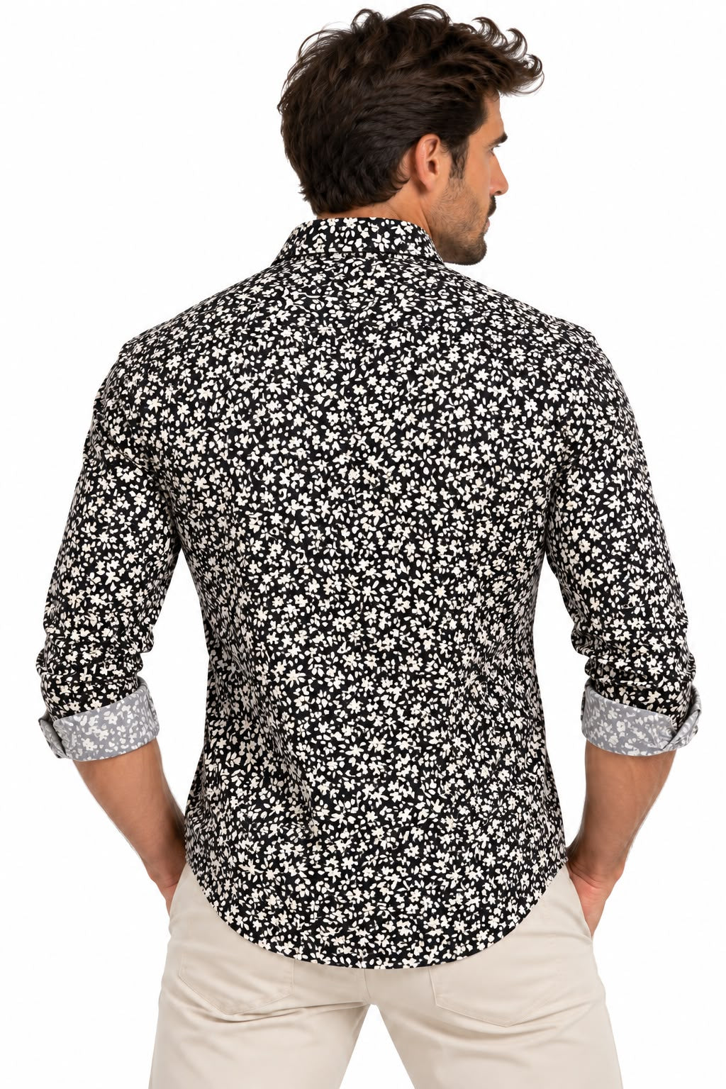 Camisa Estampada Monttesco flores- 100% Algodón