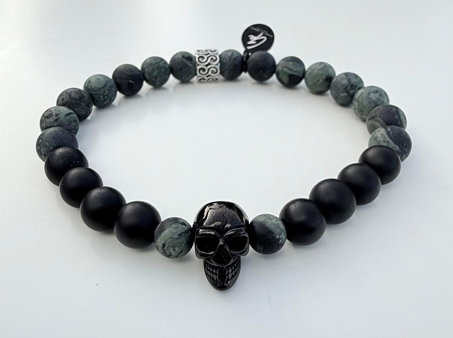 Pulsera gamadeinibiza calavera negra