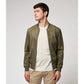 Chaqueta bomber efecto ante Gianni verde militar