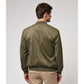 Chaqueta bomber efecto ante Gianni verde militar