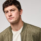 Chaqueta bomber efecto ante Gianni verde militar