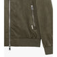 Chaqueta bomber efecto ante Gianni verde militar