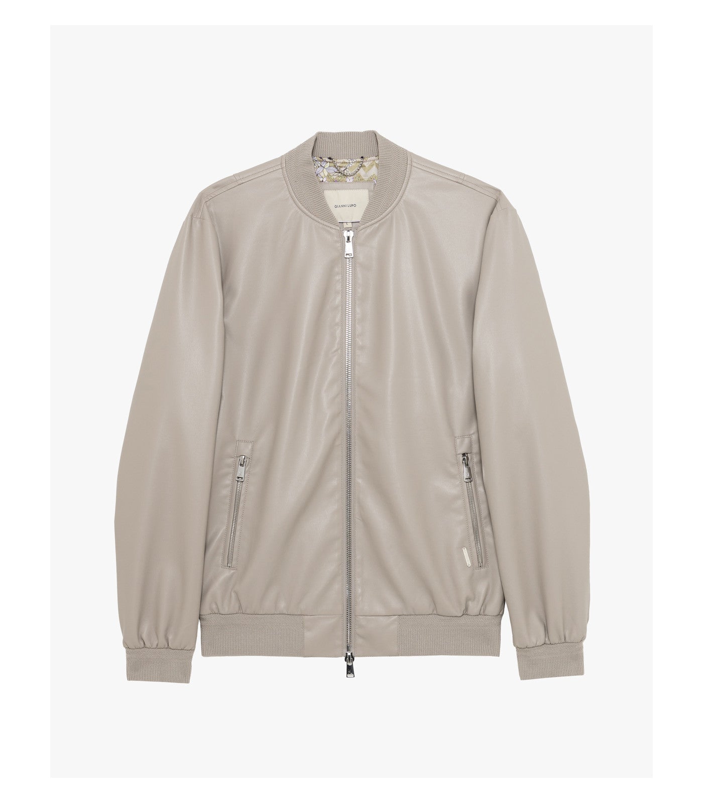 Chaqueta bomber beige Gianni